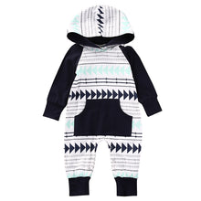 Load image into Gallery viewer, Baby Boy Romper Fashion Newborn Infant Baby Boy Rompers Geometrical Pattern Romper Long Sleeve Jumpsuit Toddler Baby Boy Clothes