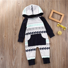 Load image into Gallery viewer, Baby Boy Romper Fashion Newborn Infant Baby Boy Rompers Geometrical Pattern Romper Long Sleeve Jumpsuit Toddler Baby Boy Clothes