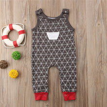 Load image into Gallery viewer, Hot Sale Baby Boy Clothes Fashion Plaid Print Sleeveless Baby Boy Jumpsuits Summer Baby Boys Rompers